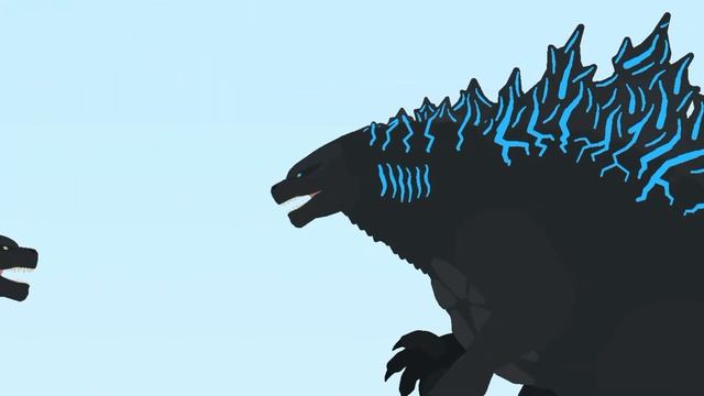 Godzilla 2019 v.s Godzilla 2021 Stick Nodes Animation смотреть онлайн