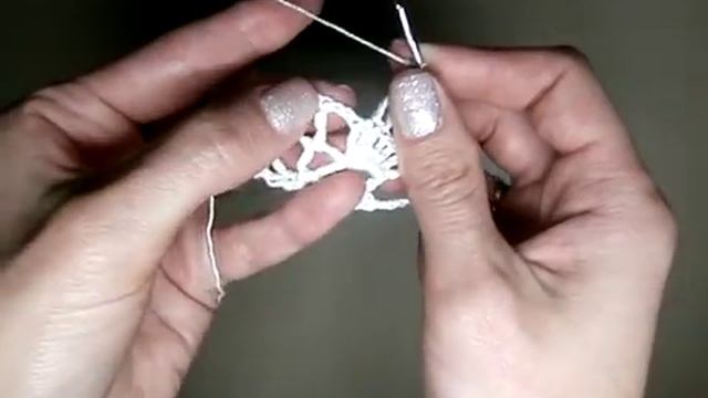 1 Как связать ажурную косынку, 1, 2, 3, 4 ряды смотреть онлайн