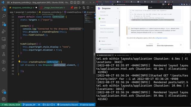 Drag And Drop Active Storage Uploads With Dropzone | Intro To Ruby On Rails 7 Part 28 смотреть онлайн