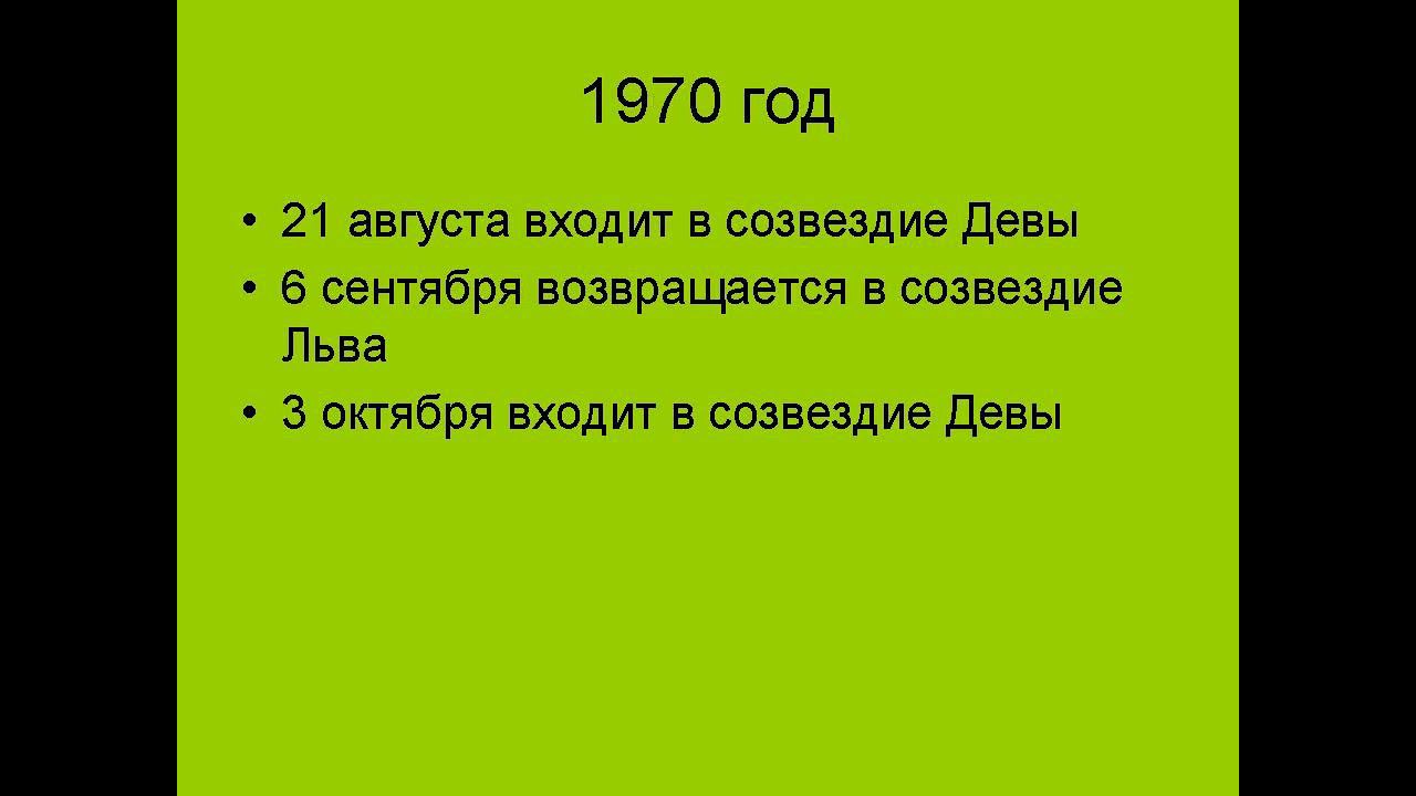 Петли Меркурия: Дева - Лев