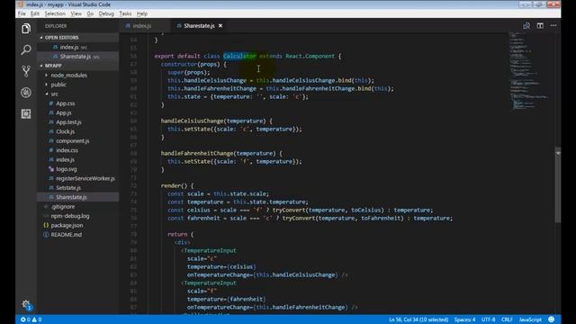 #6 React JS Lifting state up Telugu Tutorials смотреть онлайн