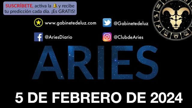 Horóscopo Diario - Aries - 5 De Febrero De 2024.