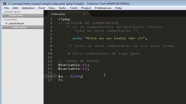 Curso PHP Basico #1 Comentarios, Tipos de Datos смотреть онлайн