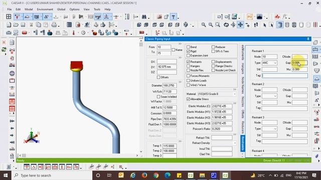 CAESAR II load cases and analysis command смотреть онлайн