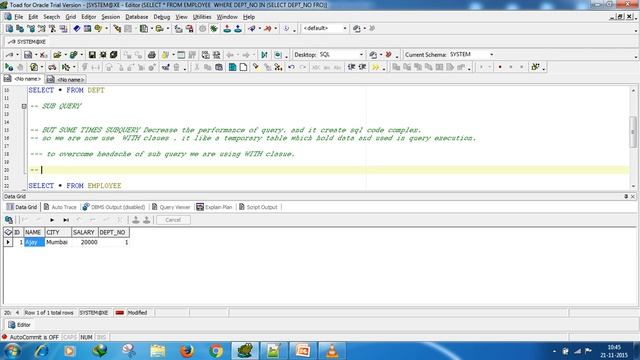 Oracle SQL Tutorial : With Clause In Oracle смотреть онлайн