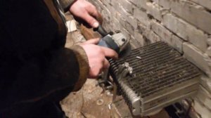 Жаркая печка из кондиционера своими руками