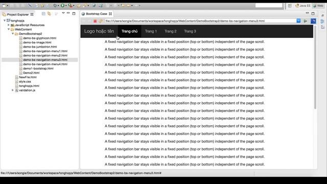 Hướng Dẫn Học Bootstrap Framework Buổi 6 - Navbar Part 1 смотреть онлайн