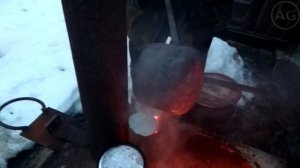 Плавим АЛЮМИНИЙ в домашних условиях! ЗАГОТОВКА ДЛЯ ШКИВА !