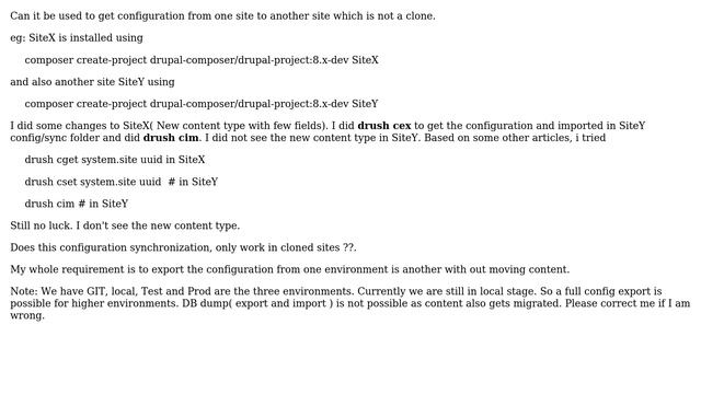 Drupal: Should configuration synchronization be used only between cloned sites? смотреть онлайн