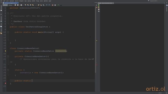 Java - Ejercicio 127: Uso del Patrón Singleton смотреть онлайн