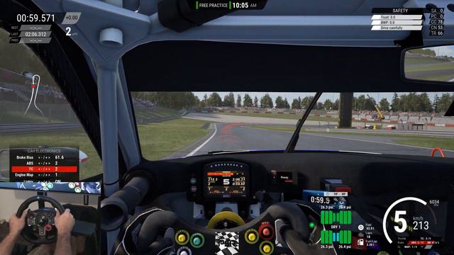 Assetto Corsa Comepetizione | 1st Video Test | G29 | Next Level F-GT Cockpit смотреть онлайн