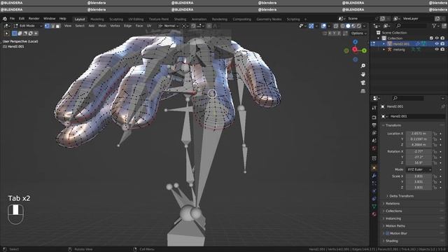 Blender Tutorial: Hand Rig with Rigify for Beginners смотреть онлайн