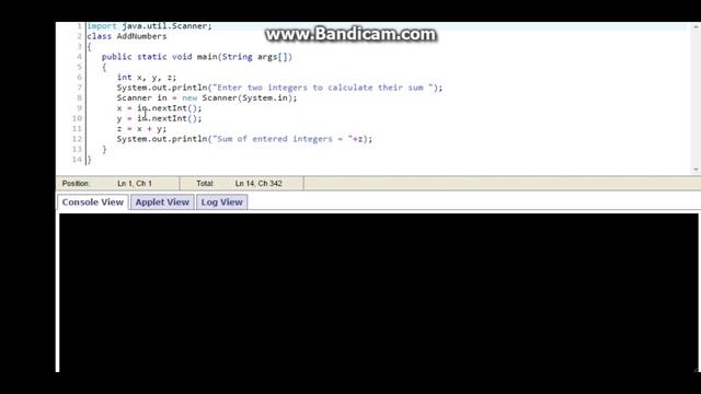 JAVA TUTORIAL(addition of 2 numbers) смотреть онлайн