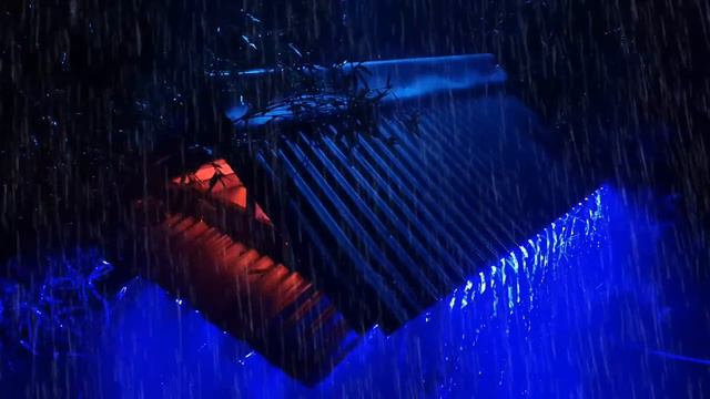 Goodbye Insomnia With Heavy Rain & Thunder Growls On A Stale Tin Roof In Foggy Murky Forest At Nigh