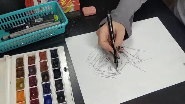 Скетчинг и разработка аниме персонажей для манги. смотреть онлайн
