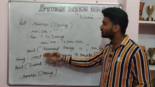 String Reversal Using For Loop In Python Easiest Code PythonWithKaran #officialpwk смотреть онлайн