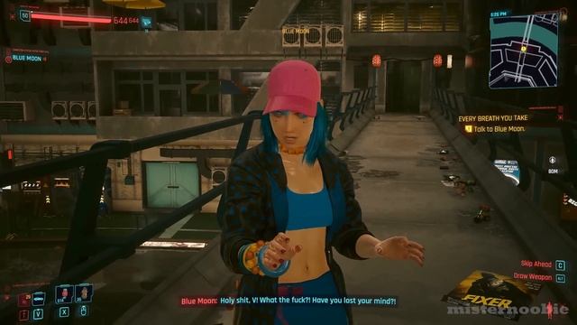 Save and flirt Blue Moon in Cyberpunk 2077 смотреть онлайн