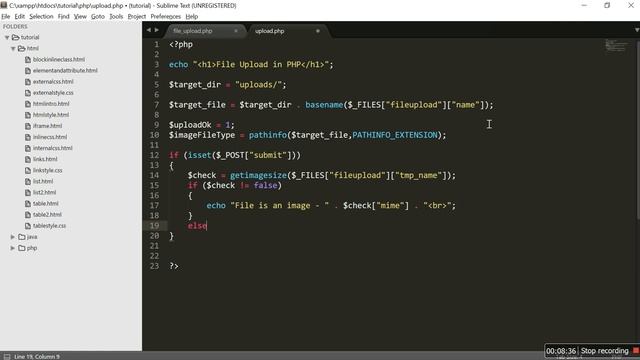 File Upload in PHP смотреть онлайн