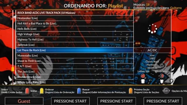 Pack de Músicas | Charts Rock Band AC/DC Live Track Pack Para Clone Hero ??? смотреть онлайн