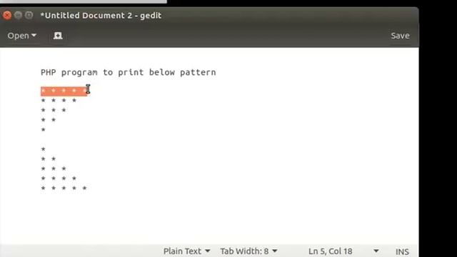 php program to print star (*) pattern in reverse order (Hindi) смотреть онлайн