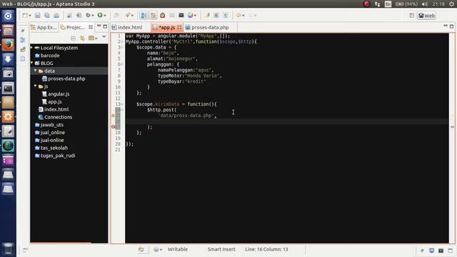 angularjs php ajax post смотреть онлайн