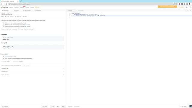 520. Detect Capital - Python - One Line смотреть онлайн