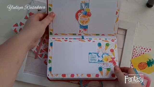 #dies_Fantasy Миниальбом Лето в моем сердце Скрапбукинг