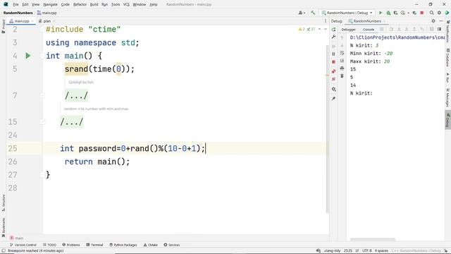 C++ da random sonlar bilan ishlash смотреть онлайн
