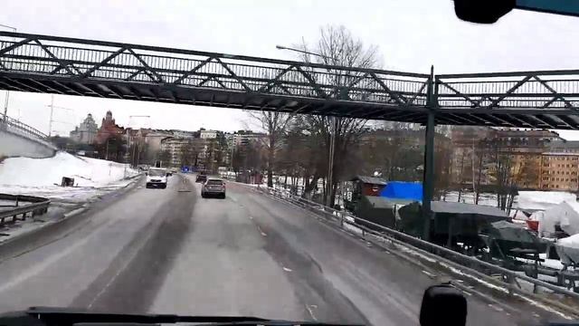 #4 Driving truck & trailer thru Stockholm, 24 meter combo (Volvo FH 460) смотреть онлайн