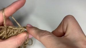 ЭКО мочалка из джута крючком за 20 минут / 2 мочалки по одной схеме