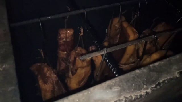 Сало варено-копченое . Сало горячего копчения . Быстрый способ . смотреть онлайн