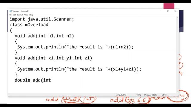 Method Overloading in java | overloading in java | using same name method in java смотреть онлайн