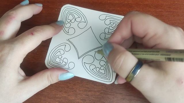 Зентангл Тангл Mooka