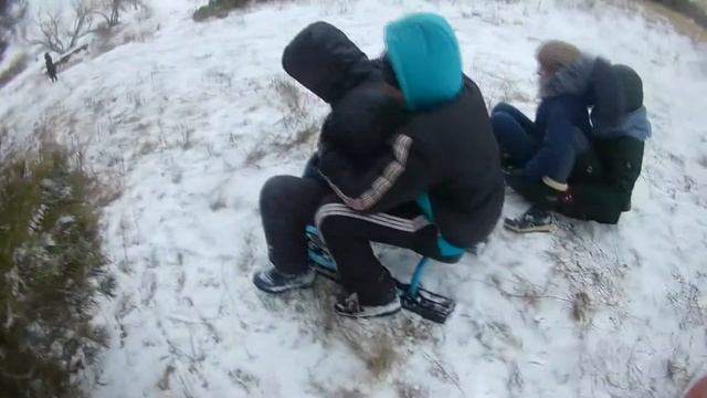 Зимняя Покатушка на санках. смотреть онлайн