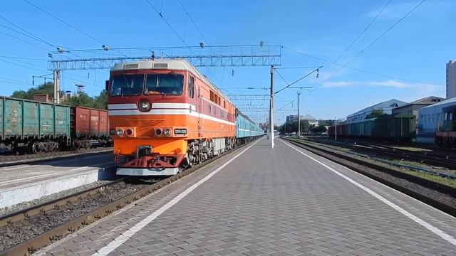Отправление тэп70-0330 со станции Астрахань-I смотреть онлайн