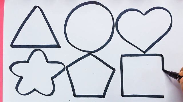 Drawing Shapes For Kids, Learn 2d Shapes Colors for toddlers Educational video for kids, shapes son смотреть онлайн