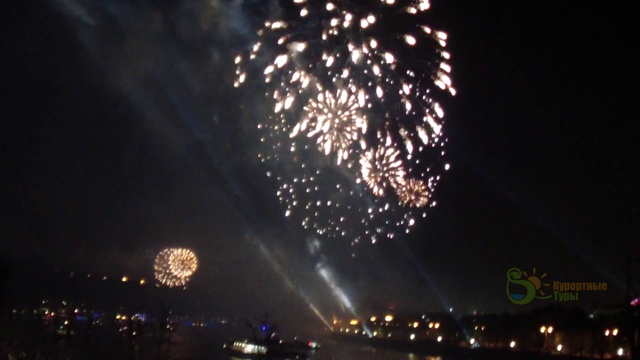 Cалют Победы в Москве 2015. Воробьевы горы