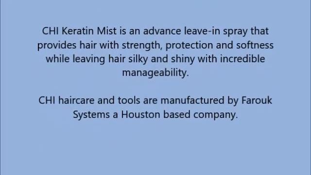 CHI Keratin Mist ,12 Fl Oz смотреть онлайн