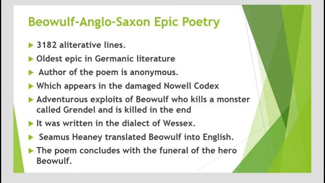 Anglo-Saxon literature/Old English Literature/History of English Literature/HSA English/HSST Englis смотреть онлайн