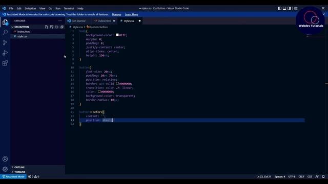 CSS button Animation (Hover Animation & Responsive) смотреть онлайн