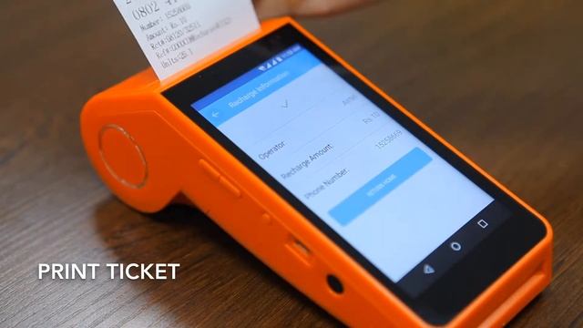 Customizable Android POS Terminal with Printer for Mobile Airtime Topup & Electronic Voucher смотреть онлайн