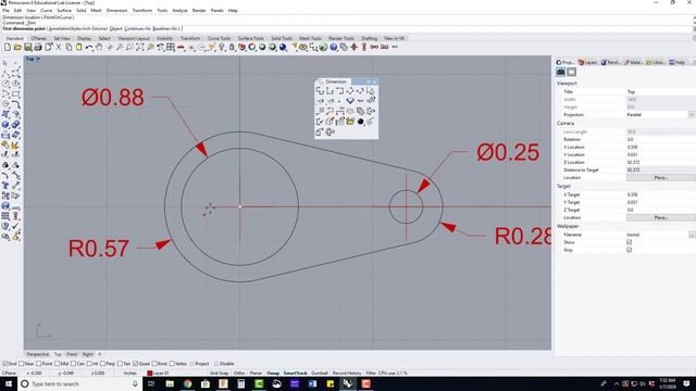 2D Linkage Widget in Rhino 6.0 смотреть онлайн