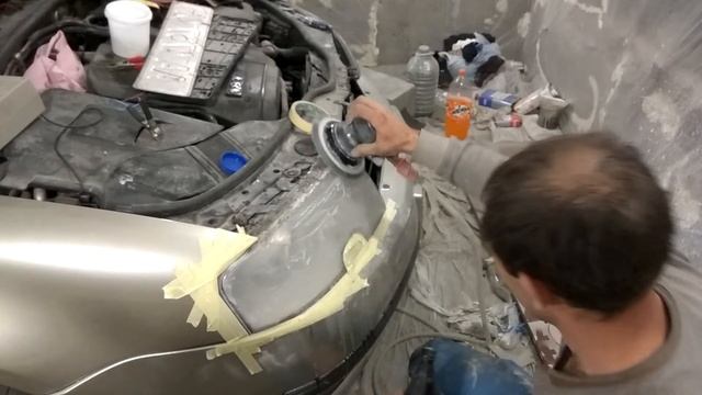 Полировка фар с наждачной бумагой. Без перемоток смотреть онлайн