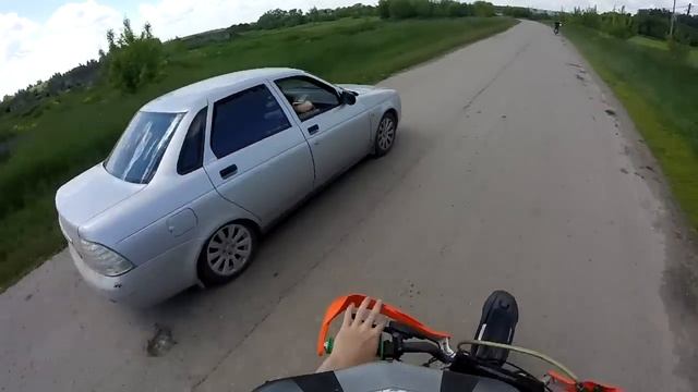 Irbis TTR 125 "Гонка с приорой" [GoPro] смотреть онлайн