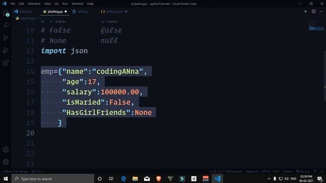 JSON module in Python || #CodingAnna #Python смотреть онлайн