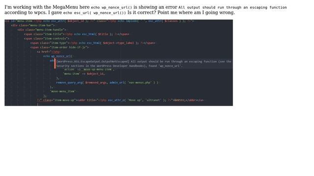 Wordpress: phpcs error in WordPress смотреть онлайн