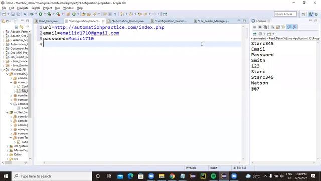 How to create Property File(Singleton Design Pattern) using Java in Eclipse for beginners Part-4 смотреть онлайн