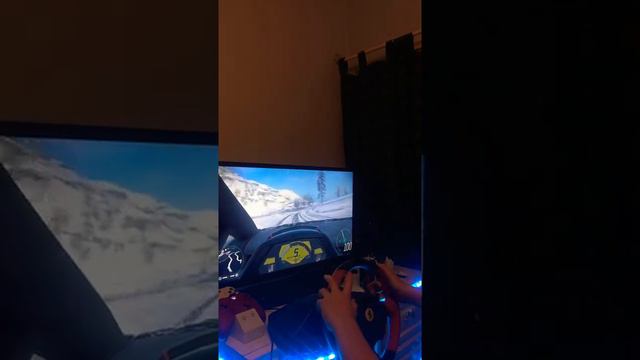 Forza Horizon 4: Lamborghini Veneno With Steering Wheel ( recorded on phone ) смотреть онлайн