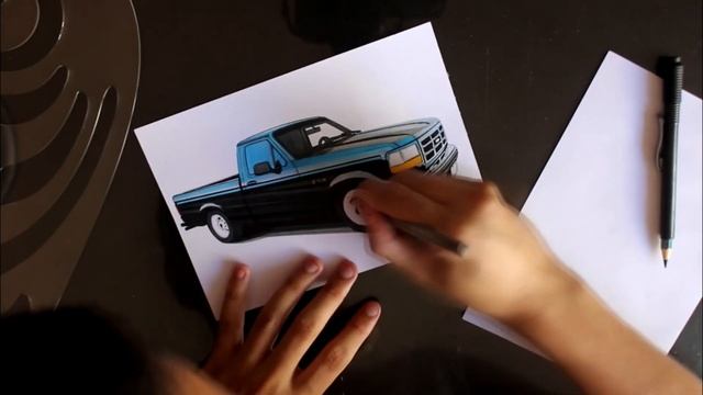 TIME LAPSE DRAWING | Desenhando - FORD F150 Lightning✏️ смотреть онлайн