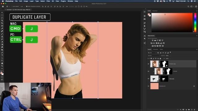 How To Create The Paint Drip Effect In Photoshop - Step By Step Tutorial смотреть онлайн